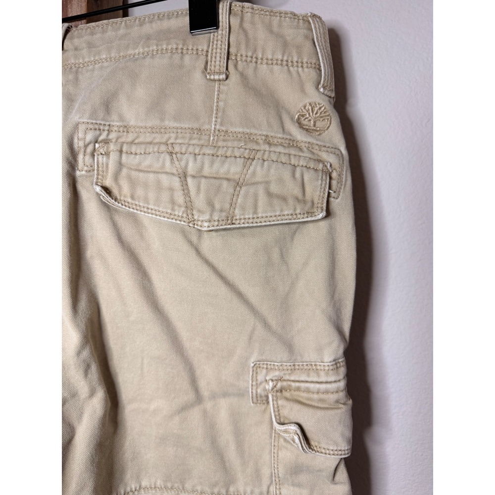 Timberland Mens Tan Khaki Cotton Twill Multi Pocket Cargo Shorts Size 33 - Picture 5 of 7